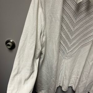 White detailed cardigan